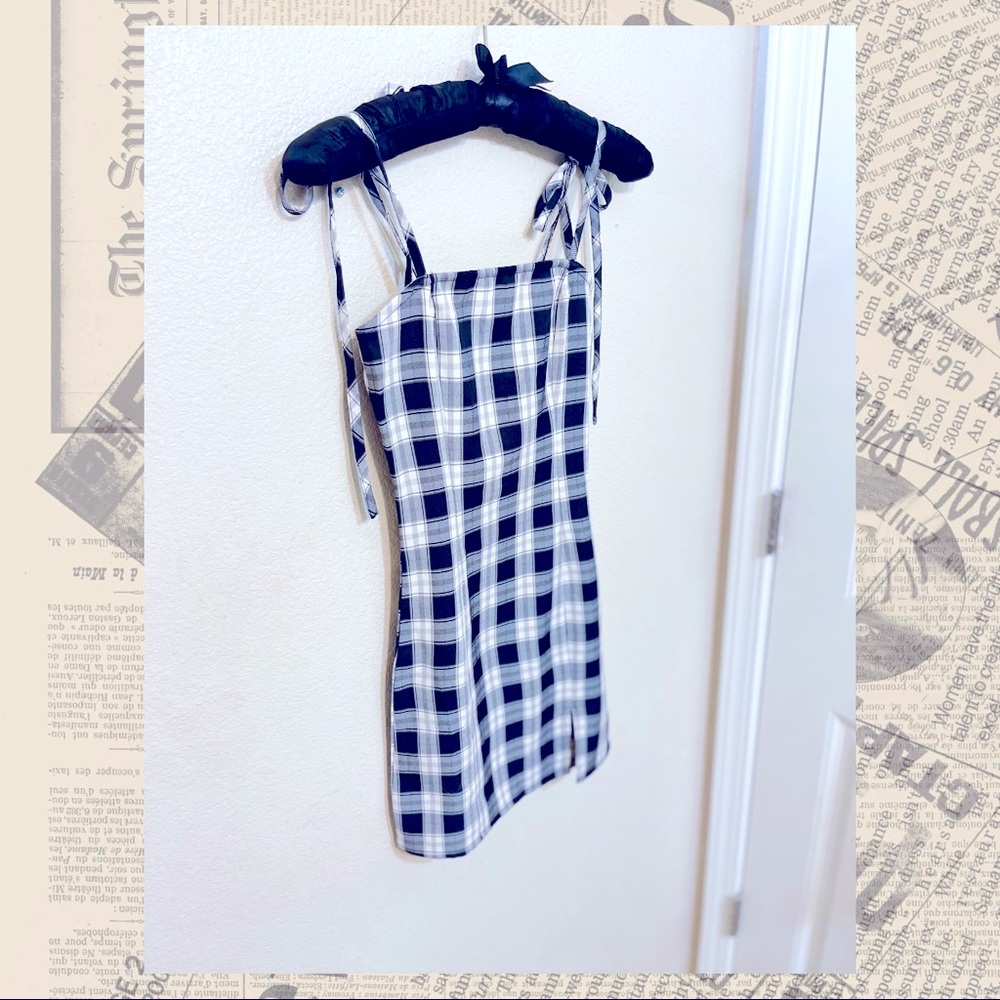 Full Tilt Plaid Dress XXS